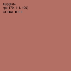 #B36F64 - Coral Tree Color Image